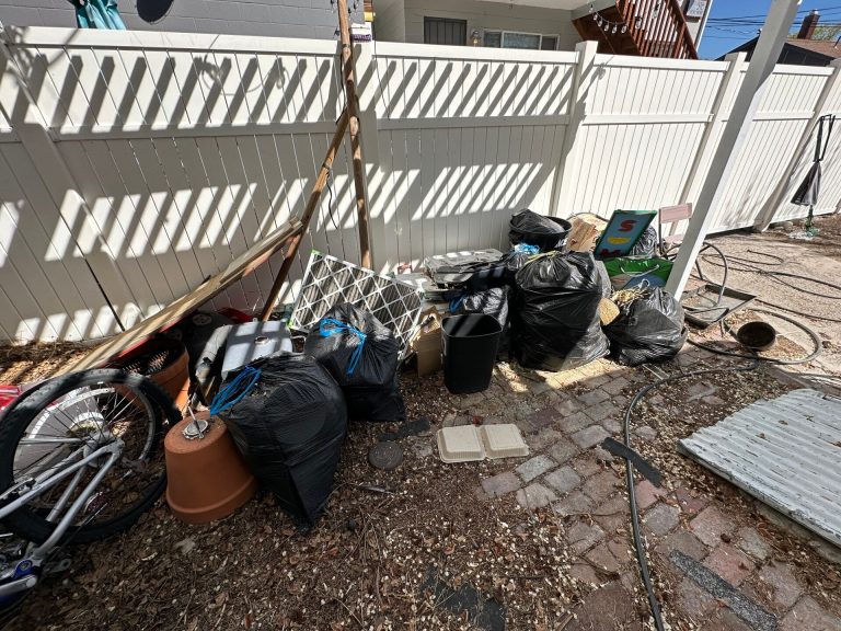 Debris and junk before removal service in Reno, NV
